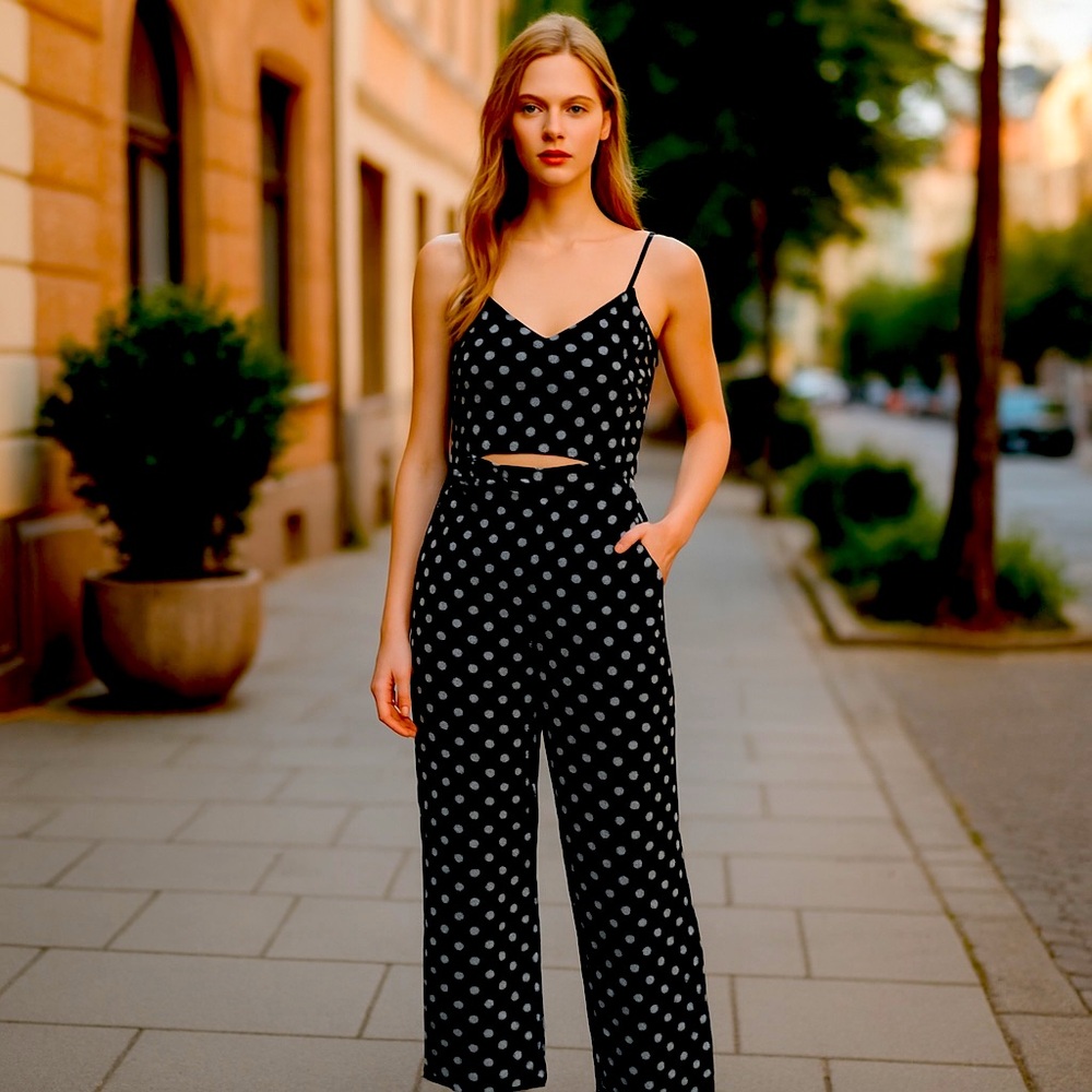 NWT Iris Polka Dot Jumpsuit